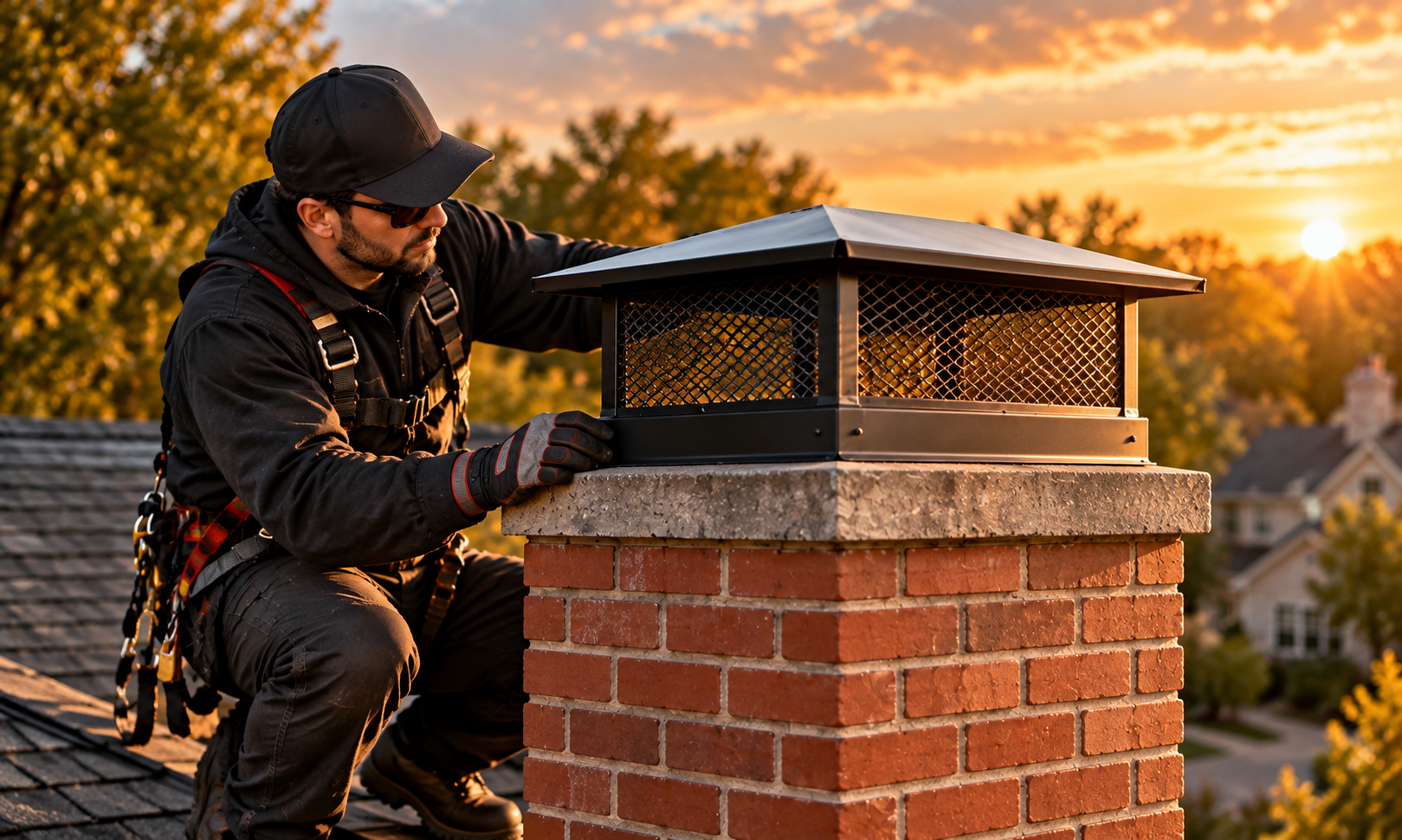 Service Chimney Cap Inspection